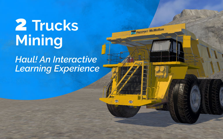 2 trucks mining | HAUL Interactive Learning Experience