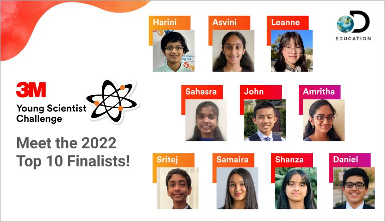 3M Young Scientist Challenge Announces 2022 National Finalists and Honorable Mentions
