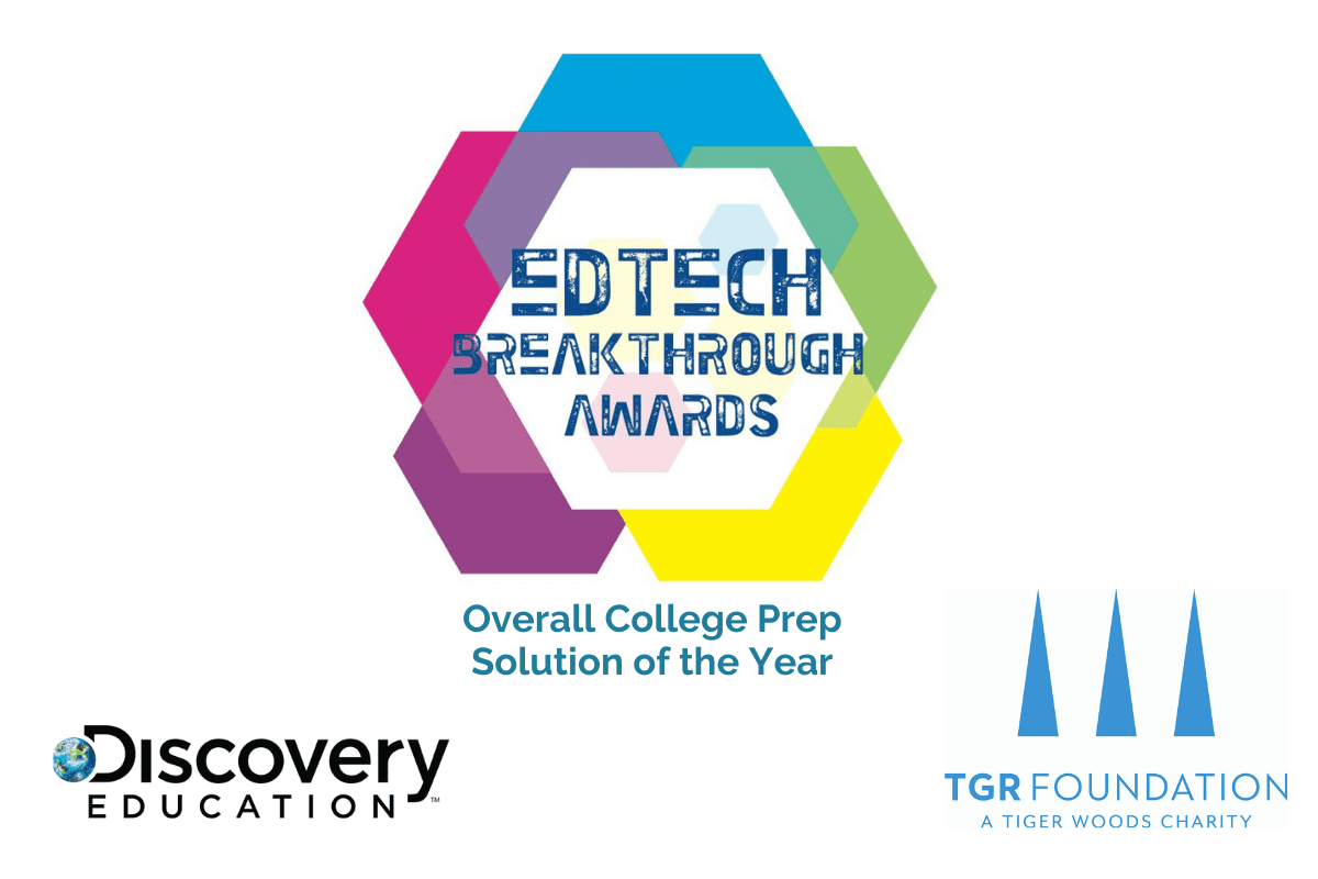 TGR Foundation and Discovery Education Honored with 2021 EdTech Breakthrough Award for College Preparatory Initiative