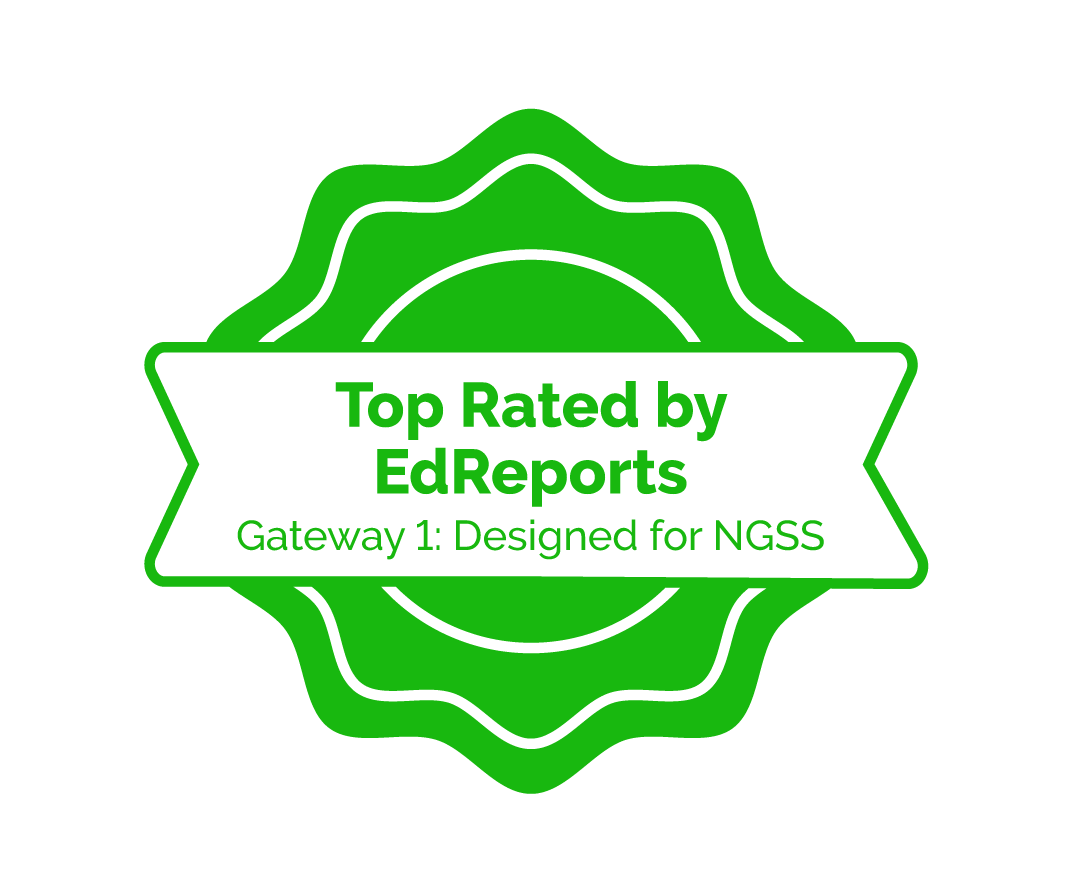 Middle School Science receives EdReports Top Rating for Gateway 1: Designed for NGSS